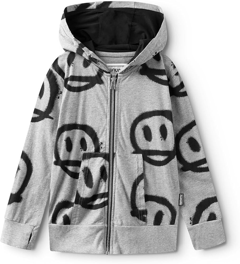 NUNUNU Zip Hoodie, Unisex Cotton Zipper Warm Top Layer for Girls and Boys 0-14 Years | Amazon (US)