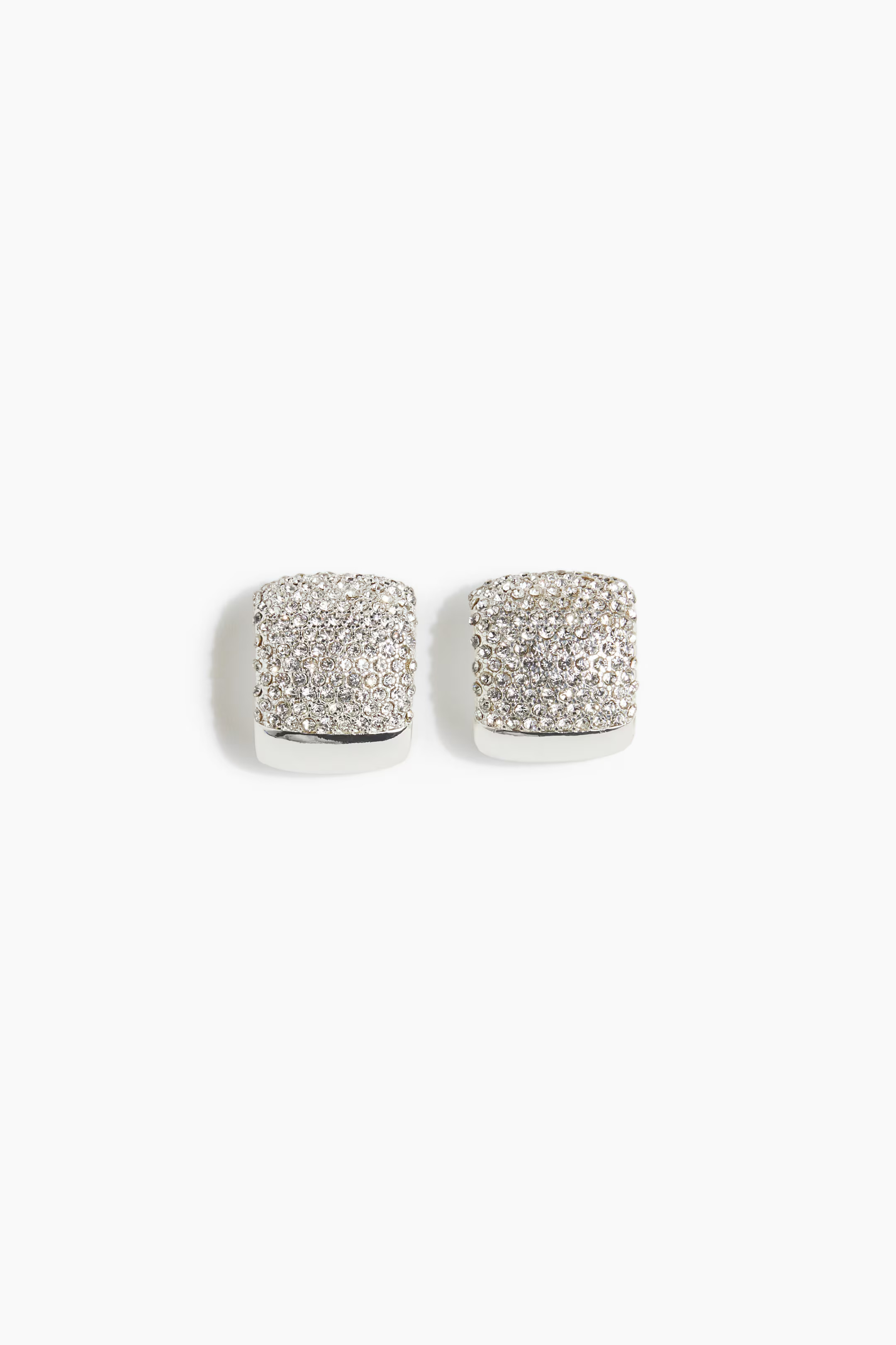 Rhinestone Hoop Earrings | H&M (US + CA)