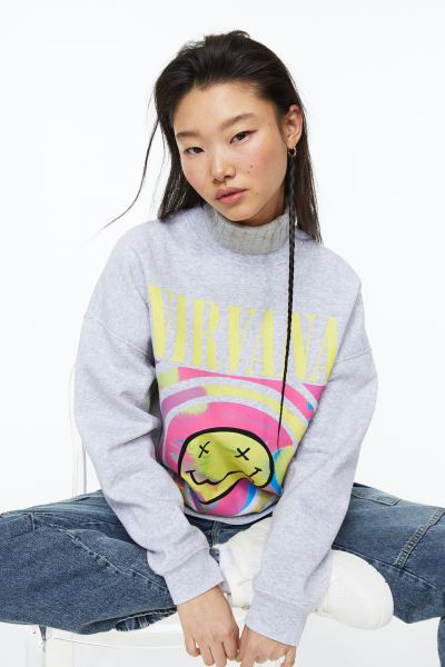 Oversized Printed Sweatshirt | H&M (US + CA)
