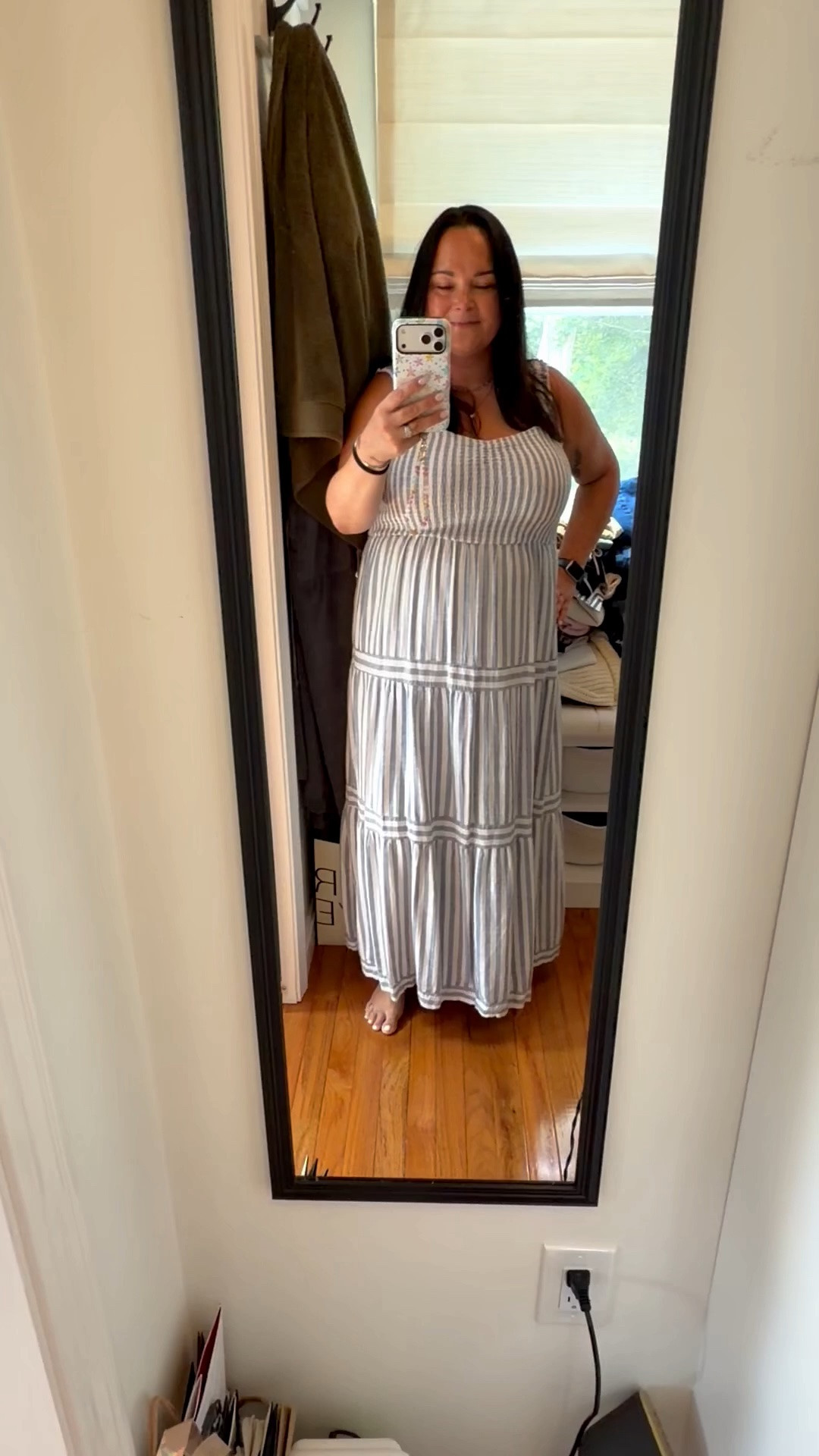 Currently pretending I’m still wandering cobblestone streets. 🇮🇹☀️ This easy striped maxi is the first dress I’ve worn since getting home, and I’m linking similar styles in my LTK because this silhouette is too good not to share.

#LTKootd #LTKMidsize #LTKSeasonal