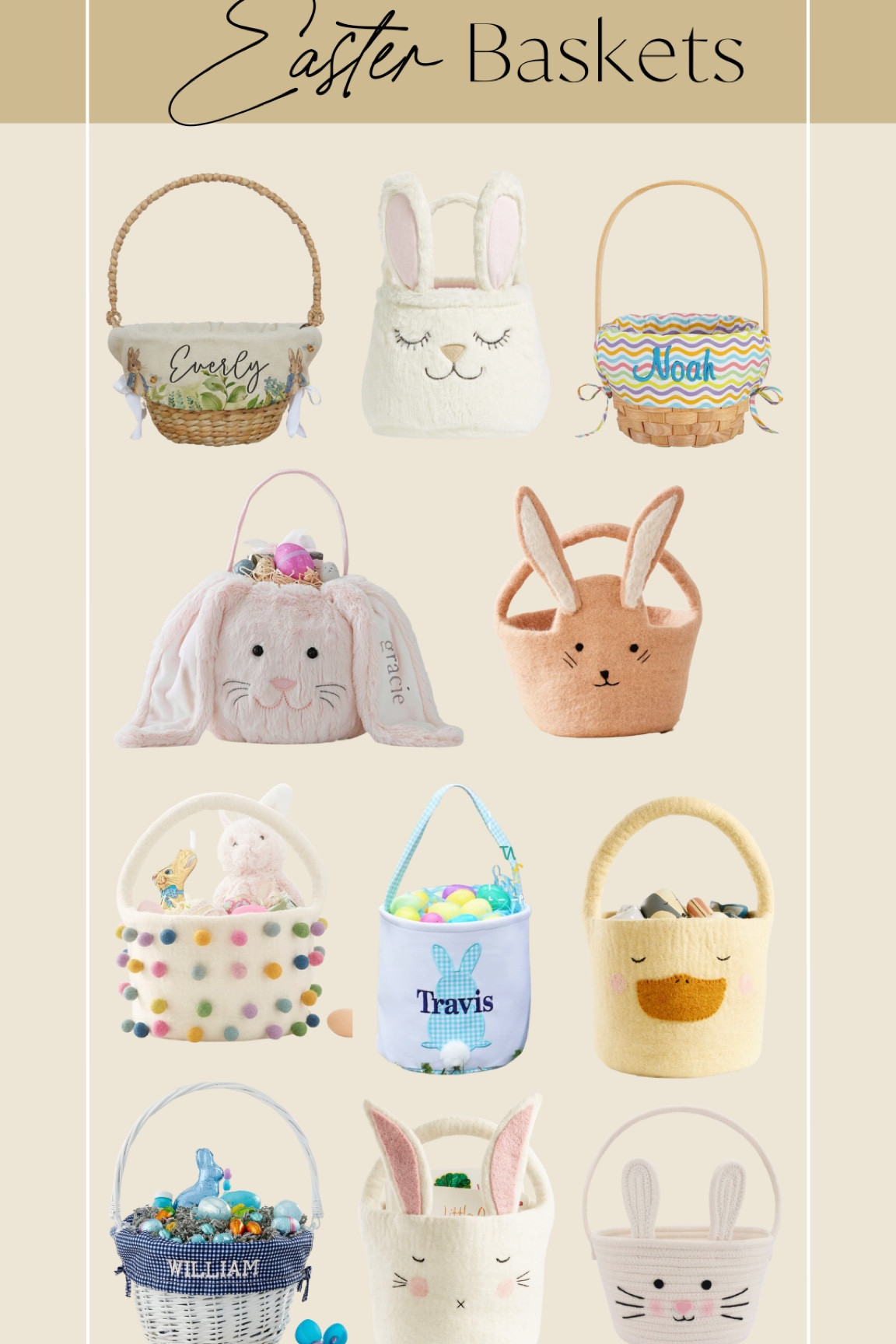 Darling Easter Baskets! 

#LTKSeasonal #LTKkids #LTKunder50