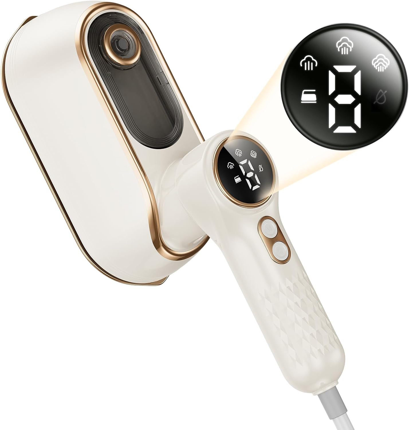 Portable Travel Steamer, 1200W Handheld Fabric Steamer for Clothes, 4 Modes with LCD Display, Pow... | Amazon (US)