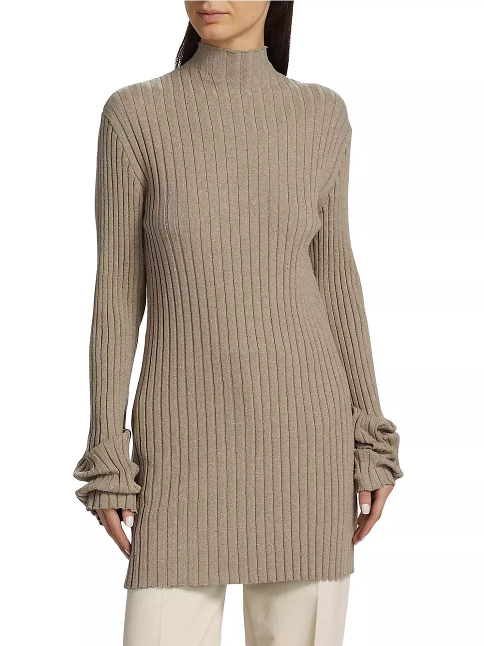 Deidree Silk Rib-Knit Sweaterdress | Saks Fifth Avenue