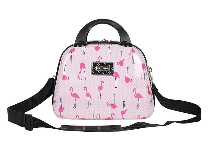 Betsey Johnson Hardside Cosmetic Case - Lightweight Small Size Hardshell Travel Hand Makeup Bag -... | Amazon (US)