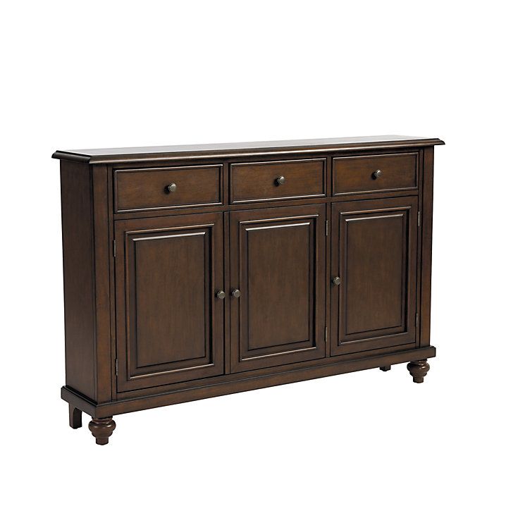 Martin 3 Door Console Table with Adjustable Shelves & Hidden Storage | Ballard Designs, Inc.