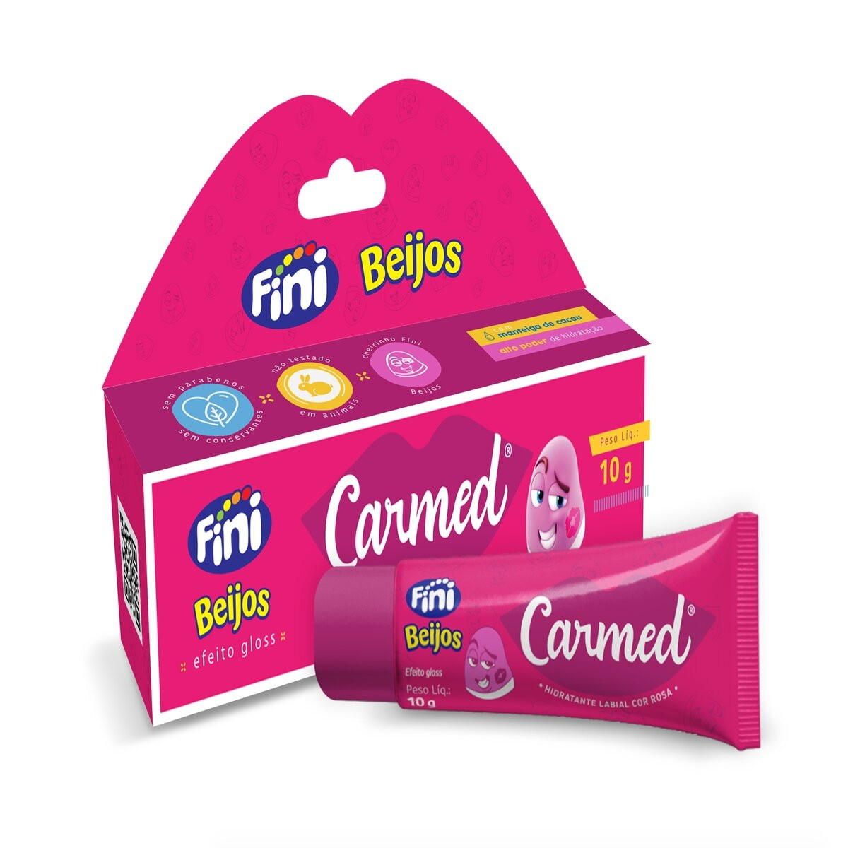 Hidratante Labial Carmed Fini Beijos com Cor Efeito Gloss 10g 10g | DrogaRaia (BR)