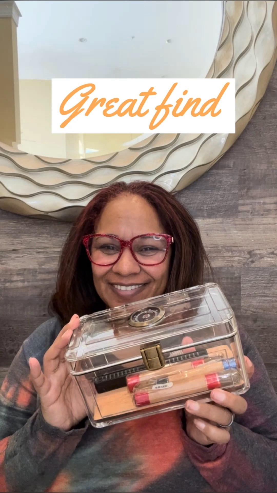  Acrylic Cigar Humidor with Humidifier and Hygrometer, Desktop Cigar Case Box That can Hold About 15-20 Cigars (S)

#LTKmens #LTKVideo #LTKGiftGuide