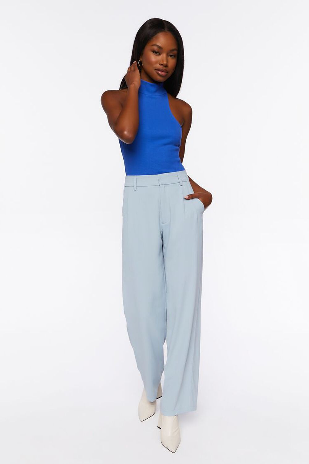 Mid-Rise Straight-Leg Trousers | Forever 21 (US)