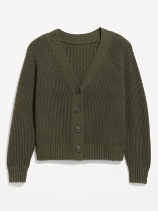 Shaker-Stitch Cardigan Sweater | Old Navy (CA)