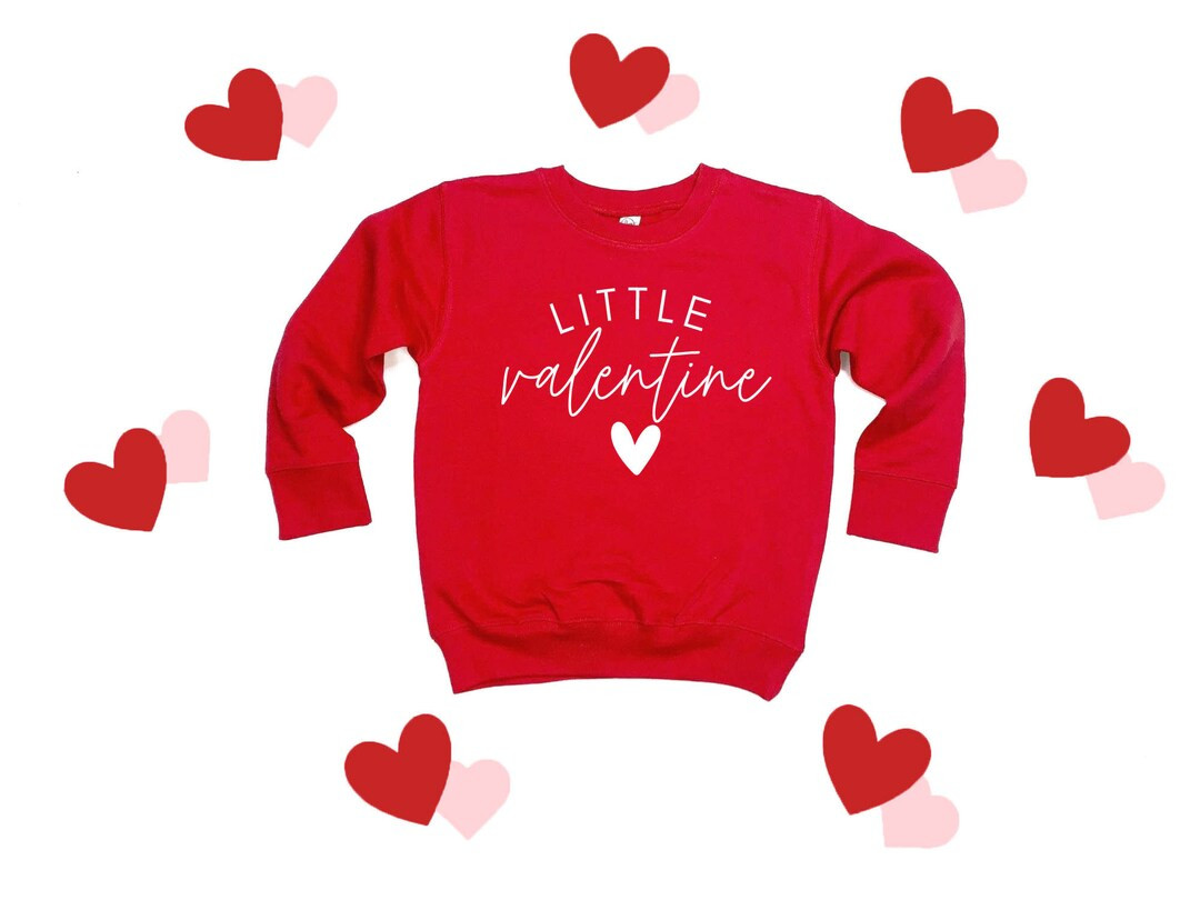 Little Valentine Sweatshirt, Valentine Toddler Tee, Valentine's Day Toddler Sweatshirt, Toddler S... | Etsy (US)