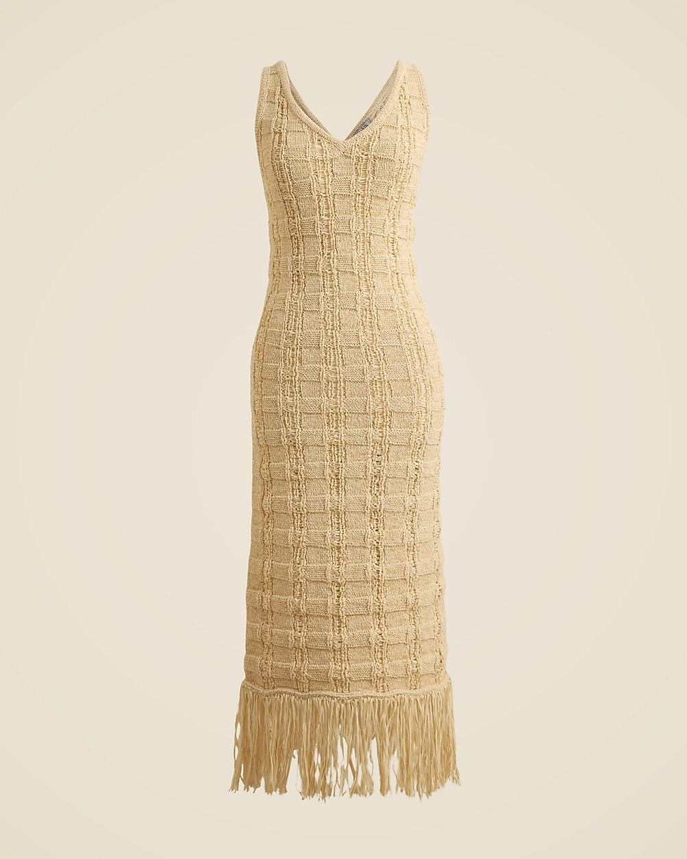 Fringe-trim sweater-dress | J. Crew US
