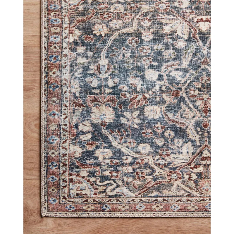 Jules Oriental Denim/Spice Area Rug | Wayfair North America