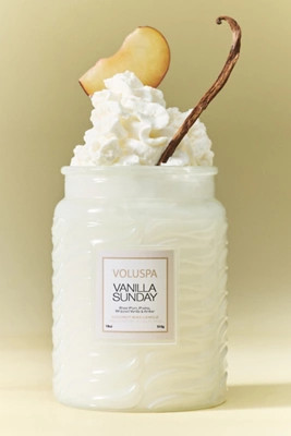 Voluspa Gourmand Vanilla Sunday Glass Jar Candle | Anthropologie (US)
