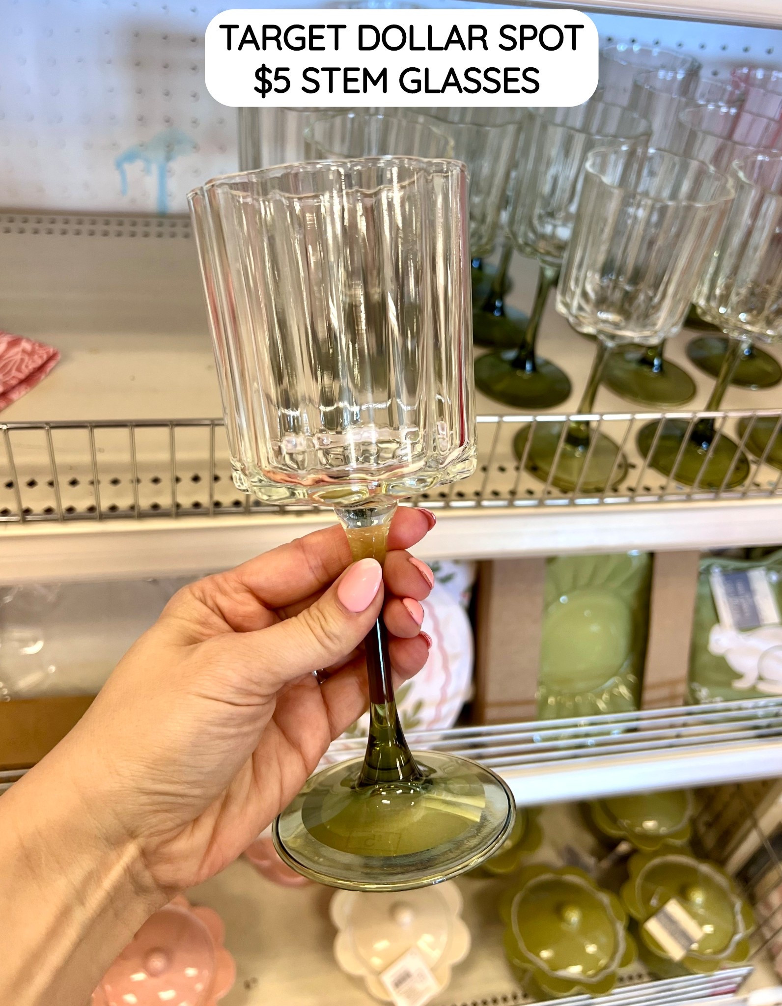 Target has their spring and Easter dollar spot items out! I was eyeing these $5 steam glasses. 😍 So pretty and great quality for the price! 

Target finds, Target Dollar Spot, Target, home finds, wine glasses 

#LTKHome #LTKSeasonal