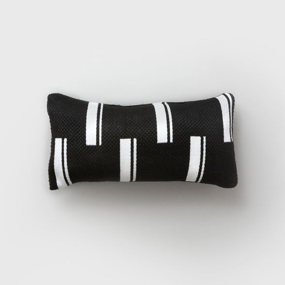 Lumbar Duo Stripe Outdoor Pillow Black/White - Project 62&#8482; | Target