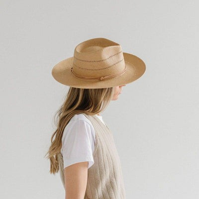 Arlo Honey - Straw Teardrop Fedora | Gigi Pip