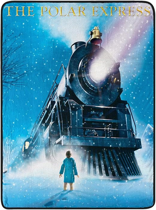 Northwest The Polar Express Christmas Train Engine Wonder Fleece Super Plush Throw Blanket 46" x ... | Amazon (US)