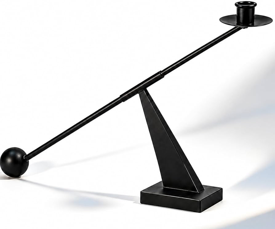 Candle Holder Black Wabi Sabi Taper Candlestick,Vintage Home Decor | Amazon (US)