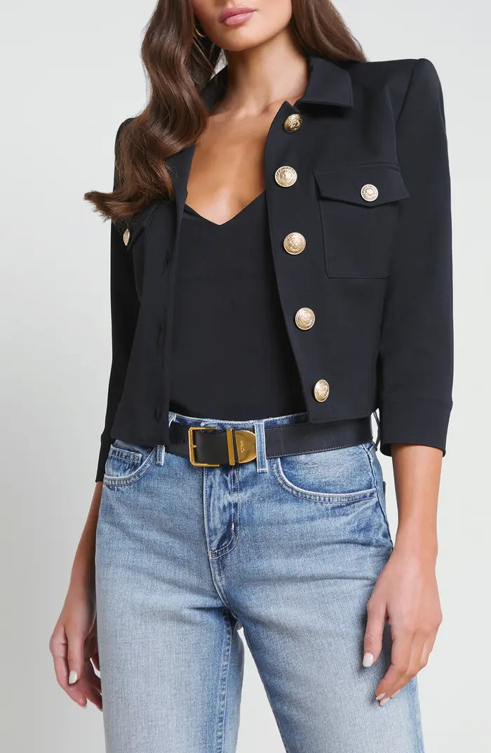 Kumi Fitted Crop Jacket | Nordstrom