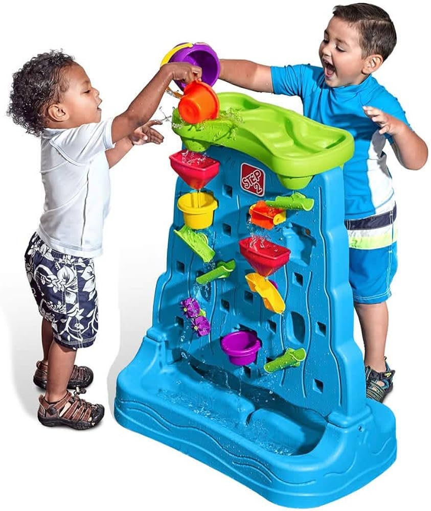 Step2 Waterfall Discovery Wall for Kids, Double-Sided Sand and Water Table, Toddlers Ages 1.5+ Ye... | Amazon (US)
