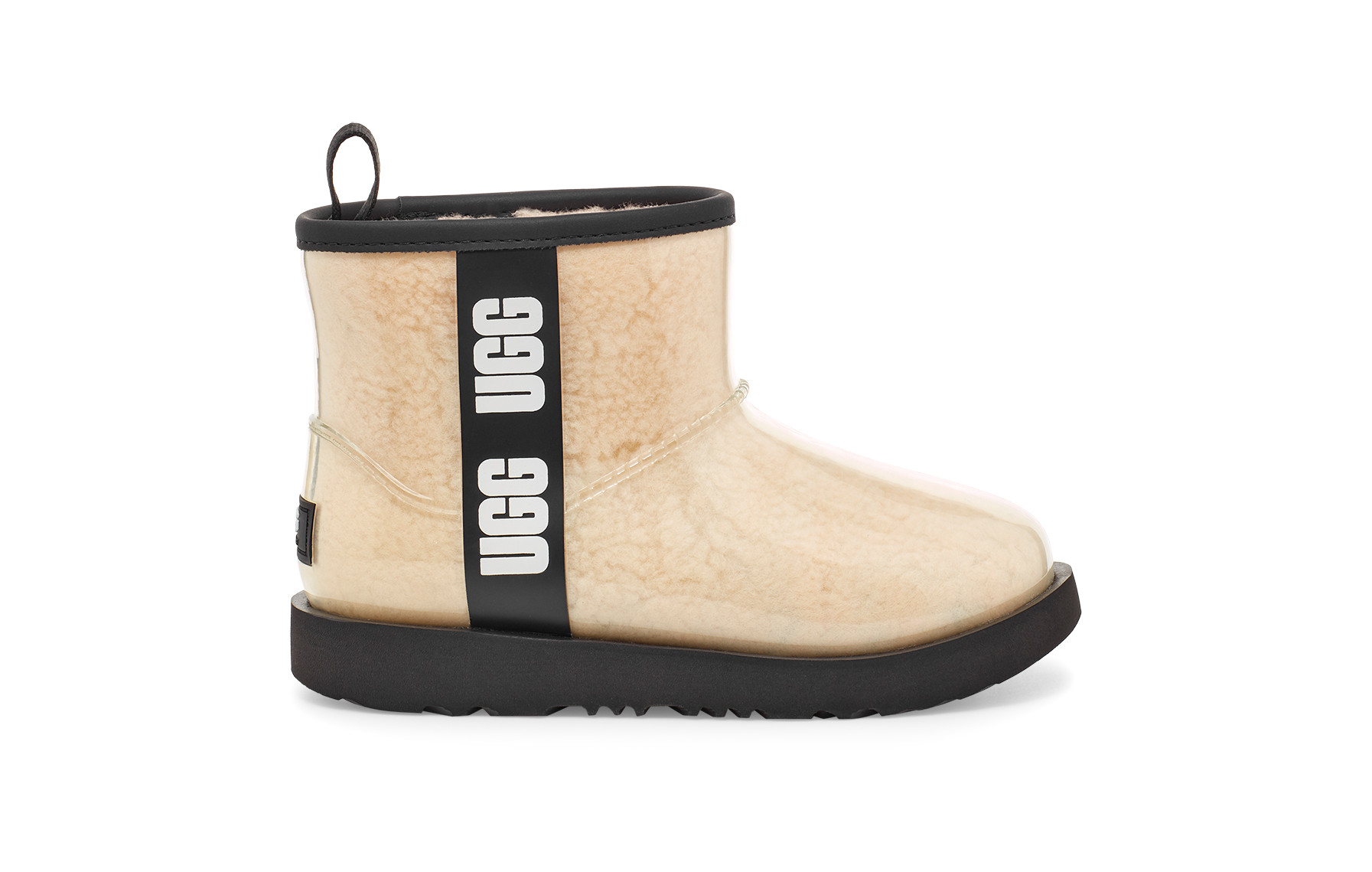 UGG Toddlers' Classic Clear Mini II Waterproof Classic Boots in Natural/Black, Size 1 | UGG (US)