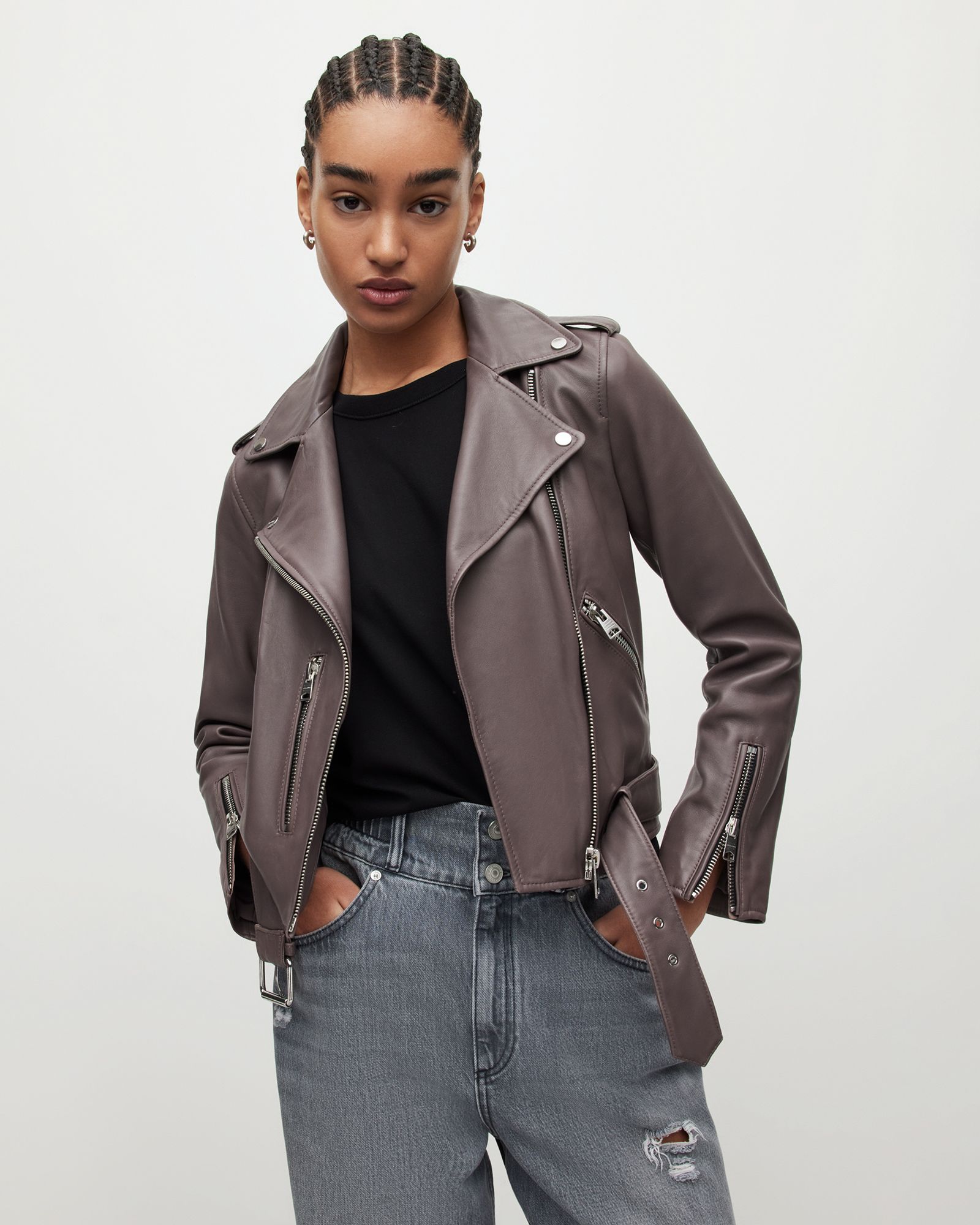 Balfern Leather Biker Jacket | AllSaints UK