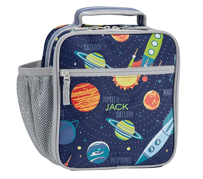 Mackenzie Navy Solar System Glow-in-the-Dark Lunch Boxes | Pottery Barn Kids