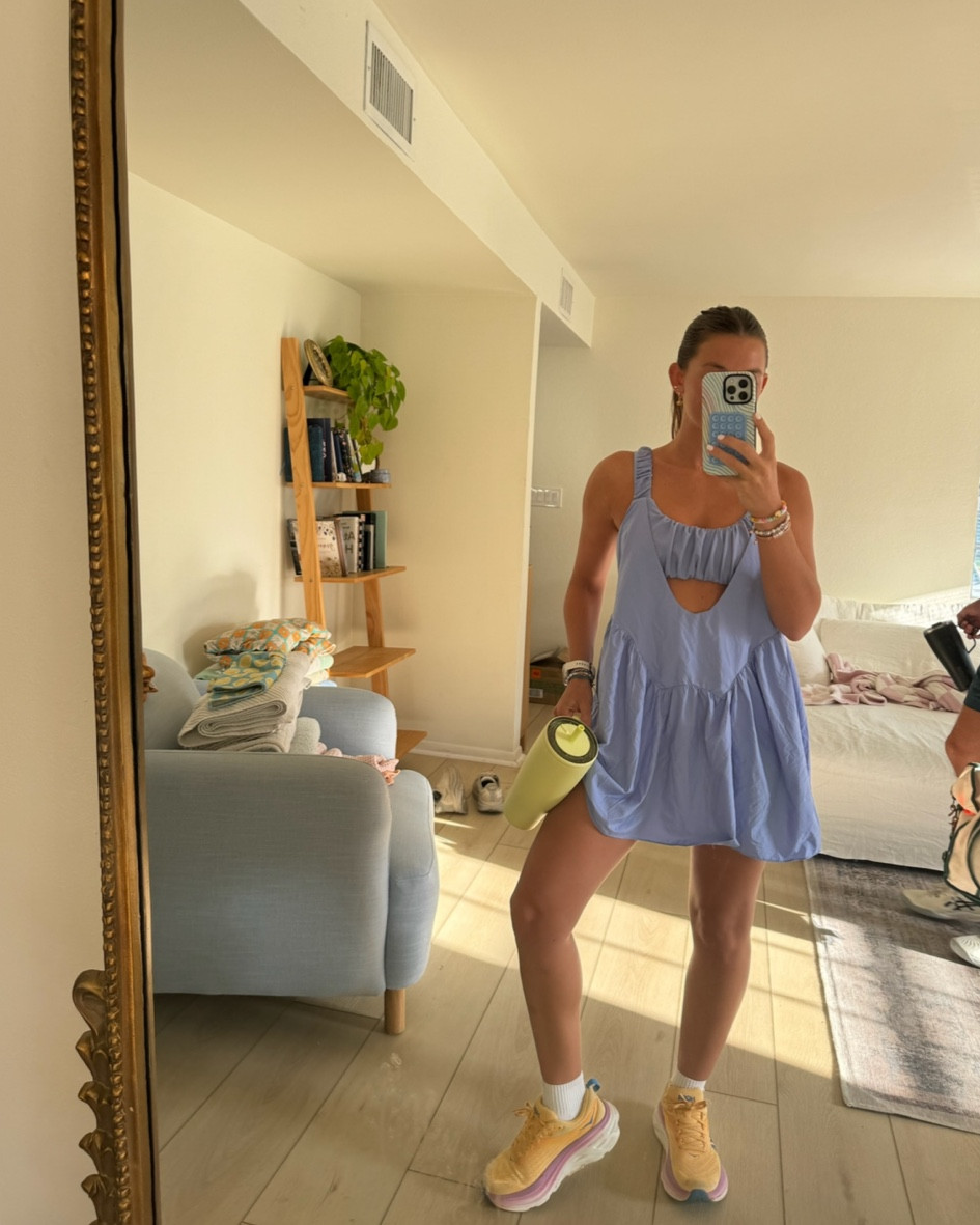 the cutest activewear set from fp movement:) wearing size XS 

free people, workout outfit, romper, summer outfit, pickleball outfit, hokas, gym shoes

#LTKFitness #LTKSeasonal #LTKActive