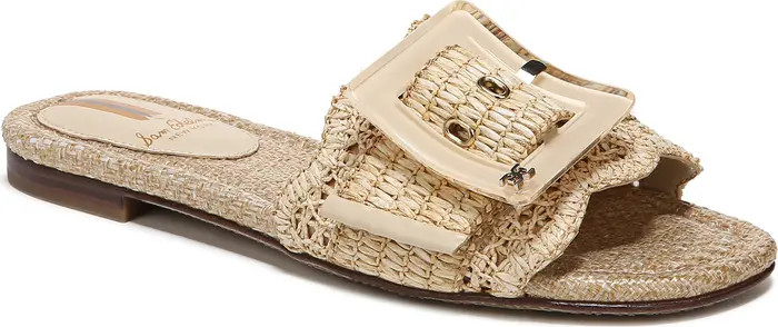 Sam Edelman Bambi Raffia Buckle Slide Sandal (Women) | Nordstromrack | Nordstrom Rack