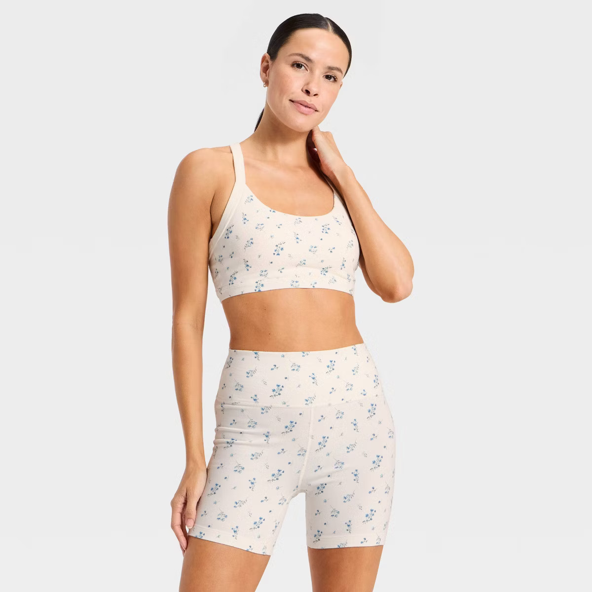 Women's High-Rise Cotton Balance Bike shorts 5" - All In Motion™ | Target