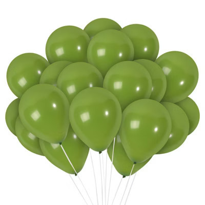 Treasures Gifted Olive Green Balloons - 10 Inch Latex Balloons - 72 Pack | Target