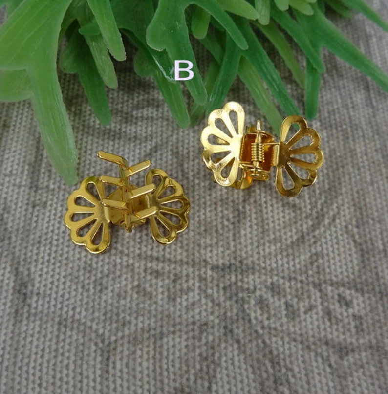 24 Golden Butterfly Hair Clips: Nickel Free (18x23mm) | Etsy (US)