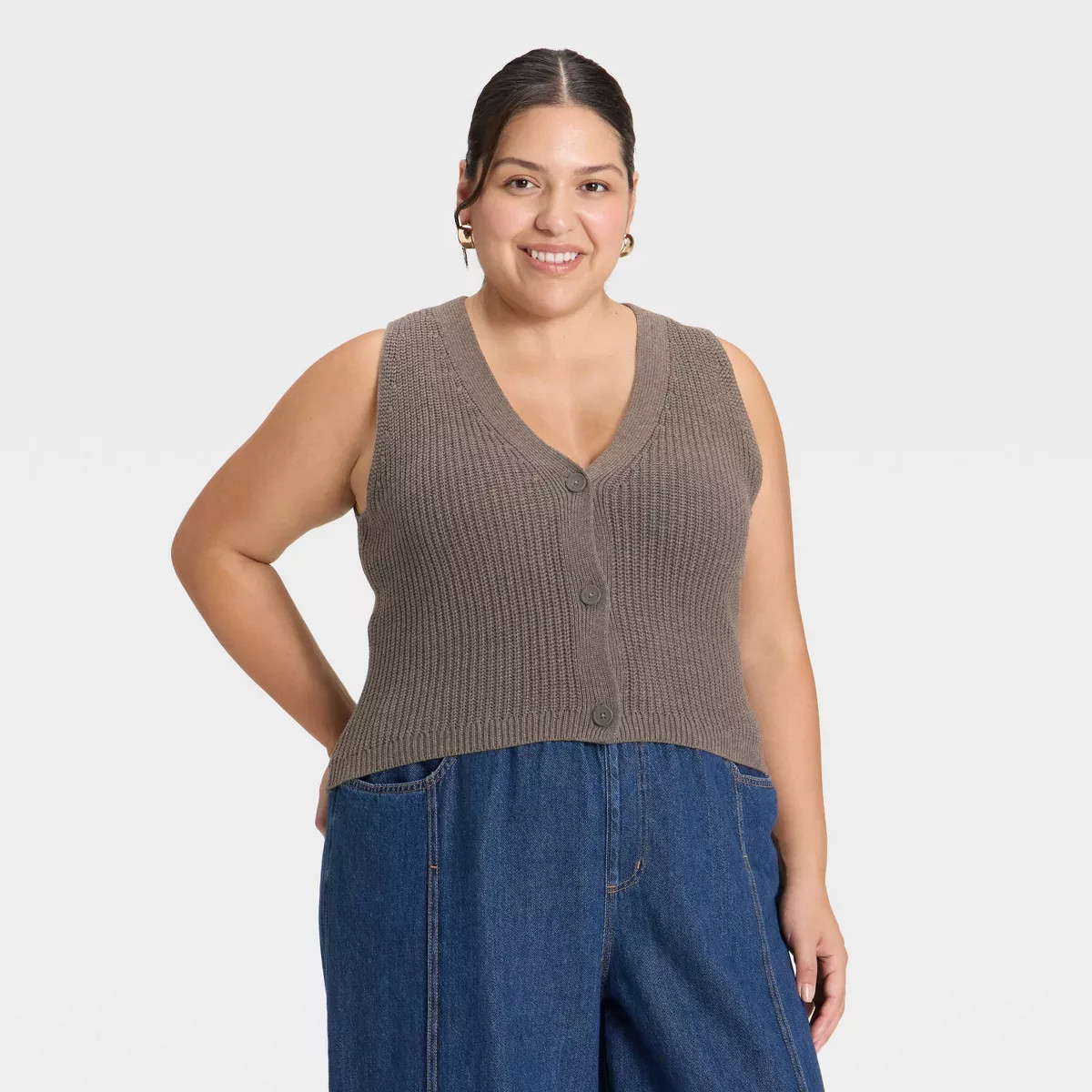Women's Button-Front Sweater Vest - Universal Thread™ | Target