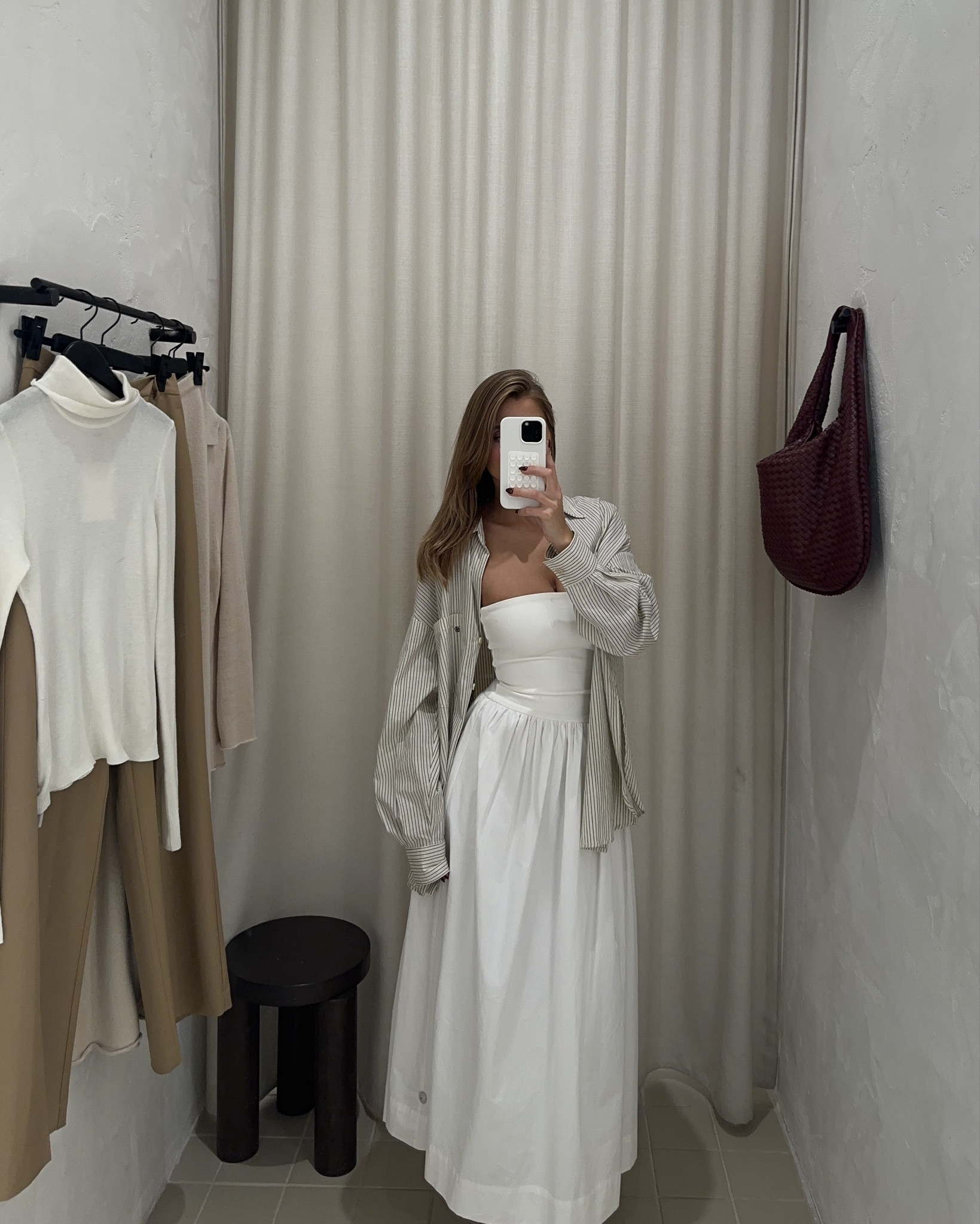 knee length dresses for ladies The Sophie Dress in White 12 / White