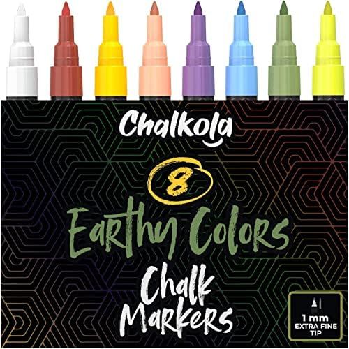Liquid Chalk Markers (8 Pack, 1mm Extra Fine Tip) Pastel Chalk Pens - Erasable Dry Erase Marker f... | Amazon (US)