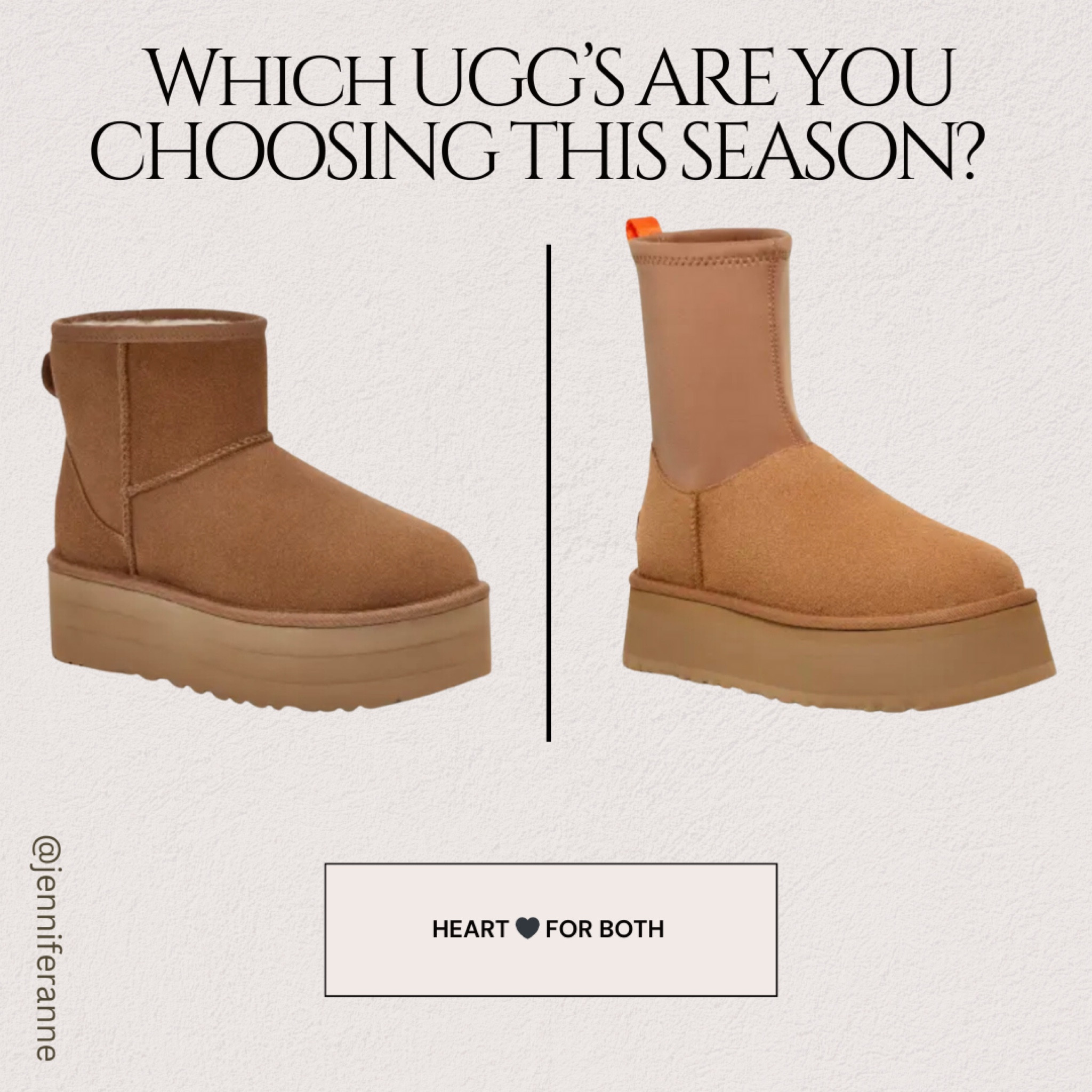 UGG vs. UGG! Everyone pretty much went feral last year for the platform UGG, but this year the new Dipper #UGG has caught everyone’s attention since Lori Harvey stepped out in them for NYFW. Which ones are for you? I def need both. Enjoy, Xx! 

#LTKSeasonal #LTKstyletip #LTKshoecrush