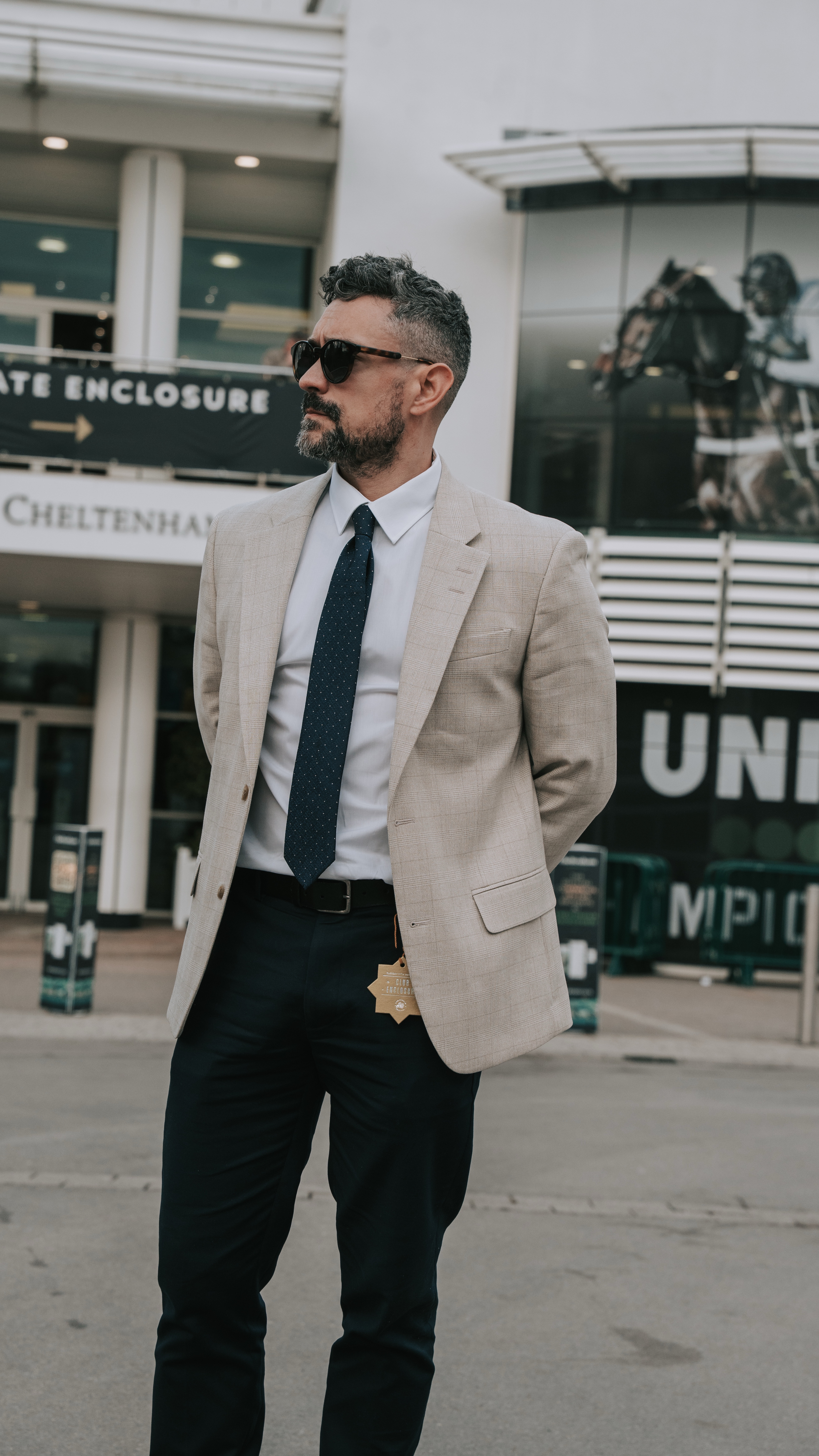 What to wear for the races. Men’s style and fashion for horse racing events in 2025. This is what I wore to Cheltenham Festival 🏇🏽🏇🏽🏇🏽 Wearing head to toe River Island. Mix and match suit textures and colours and keep the rest of the style minimalistic. 

#LTKuk #LTKeurope #LTKmens