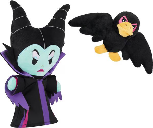DISNEY Villains Maleficent and Crow Plush Squeaky Dog Toy, 2 count - Chewy.com | Chewy.com