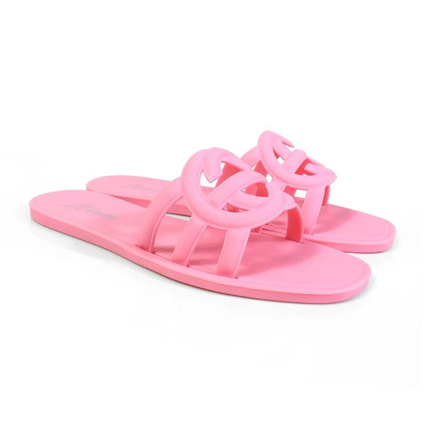 PREORDER!! Icon Jelly Sandals in Pink | Glitzy Bella