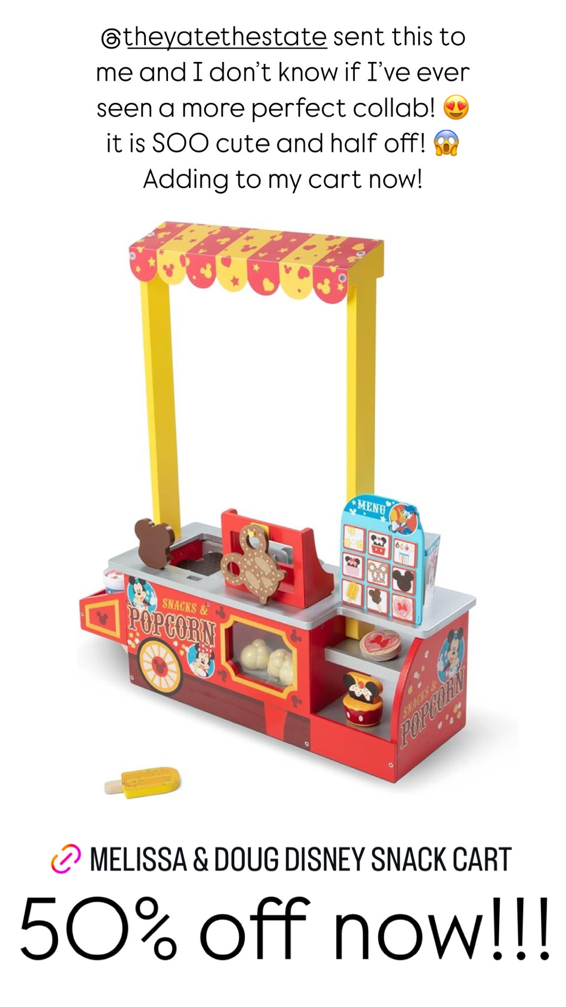 On sale now! The happiest collab on Main Street… Melissa & Doug and Disney snacks! The perfect toy! 

#LTKKids #LTKSaleAlert #LTKFamily