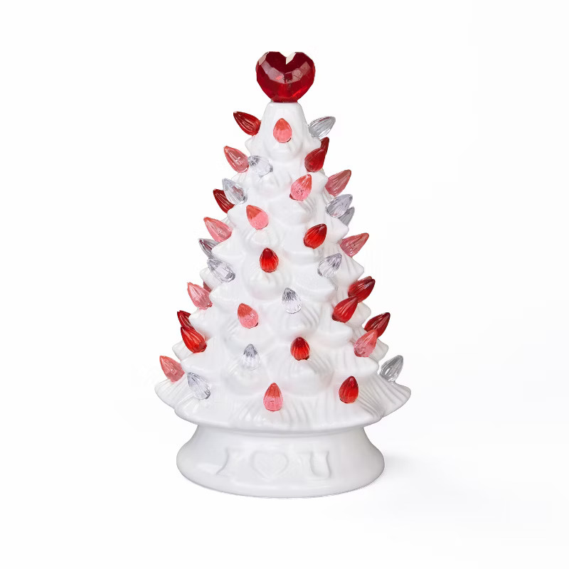 Lakeside Valentine's Day Retro LED Tree Decoration - Lighted Holiday Accent | Target