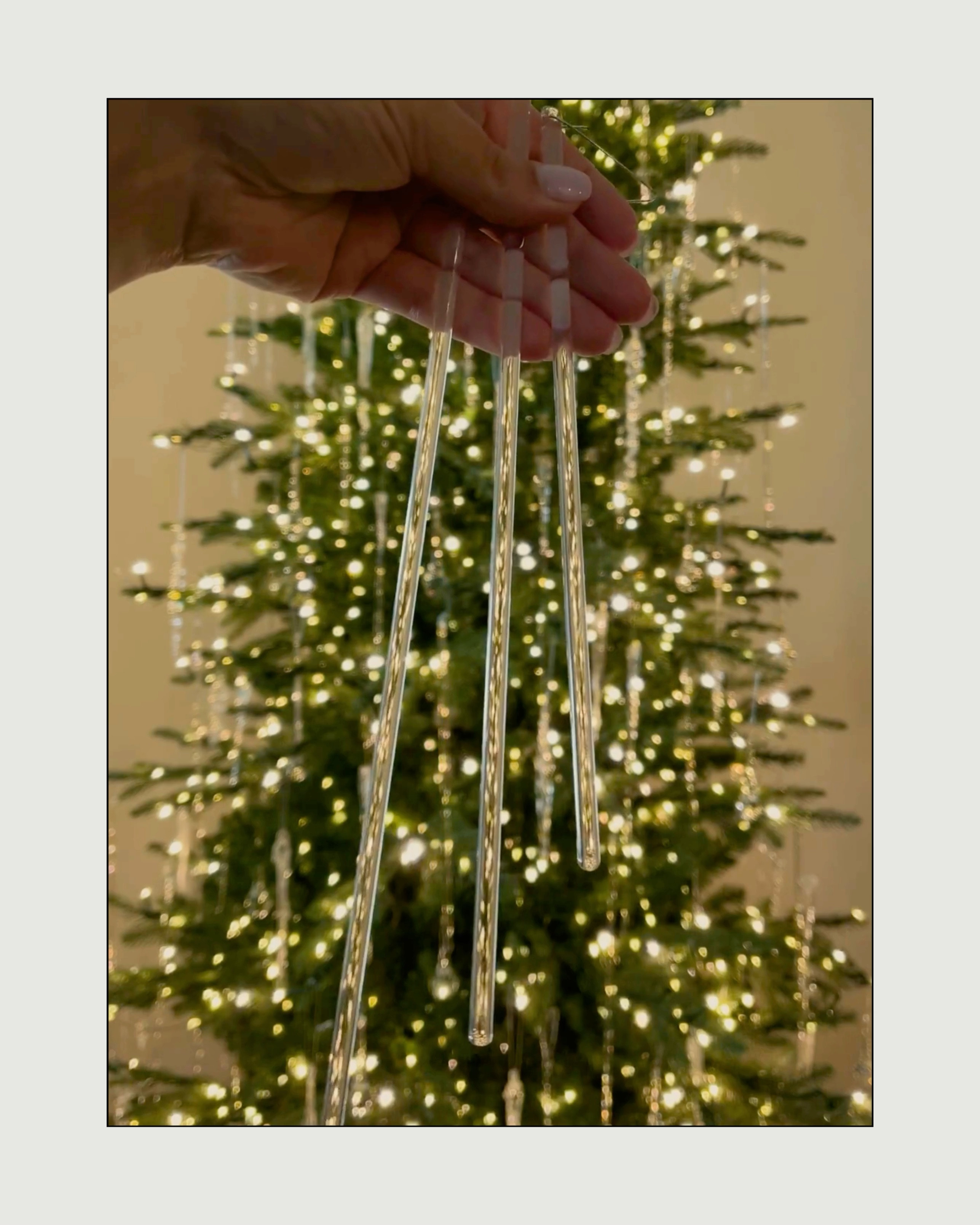 One of the questions I had asked all the time are what ornaments I used to create my icicle tree, so I’m breaking it down for you again!

I’ve used a different amount of each every single year. And last year probably added close to 100 more than I did the first year. This is one look where more is definitely better but it can get expensive so keep that in mind. 

The long icicle ornaments are great to put on the tips of your tree while the short are the perfect size to tuck into your tree. Variation is key!


#LTKHoliday #LTKHome #LTKSeasonal