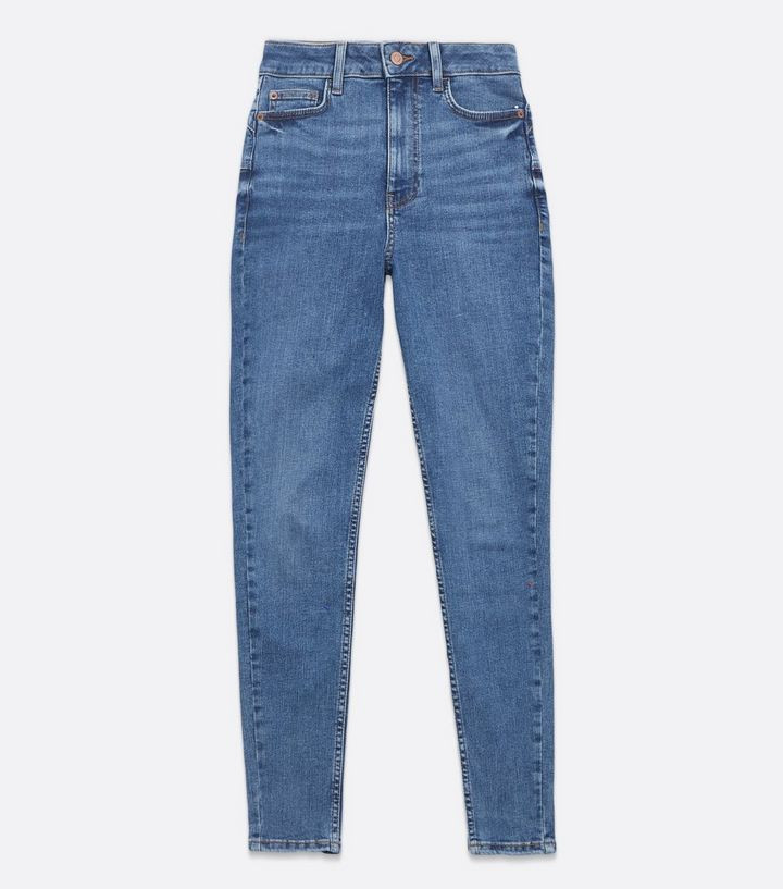 Blue 'Lift & Shape' High Waist Yazmin Skinny Jeans
						
						Add to Saved Items
						Remove f... | New Look (UK)