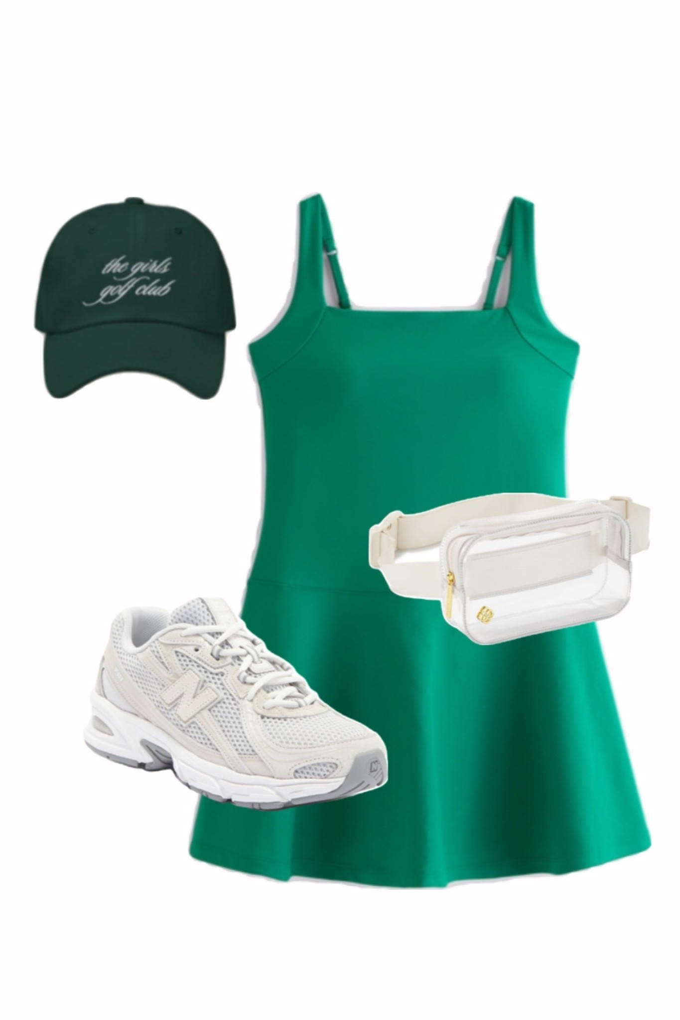 green dress outfit, golf outfit inspo, WM Phoenix Open outfit, golf tournament outfit, sporty chic style, adidas sambas outfit, casual game day outfit, neutral baseball hat, trucker hat outfit, clear stadium bag, green dress look, casual weekend style, Arizona outfit inspo, cute golf outfit ideas, sporty fashion finds, comfortable tournament outfit, outdoor event outfit inspo 🏌🏼‍♀️

#LTKActive #LTKSaleAlert #LTKFindsUnder50