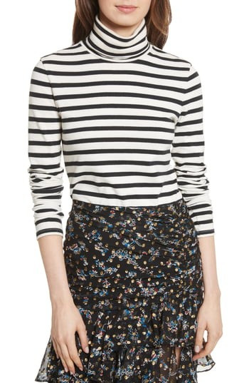 Women's Veronica Beard Audrey Stripe Turtleneck Top | Nordstrom