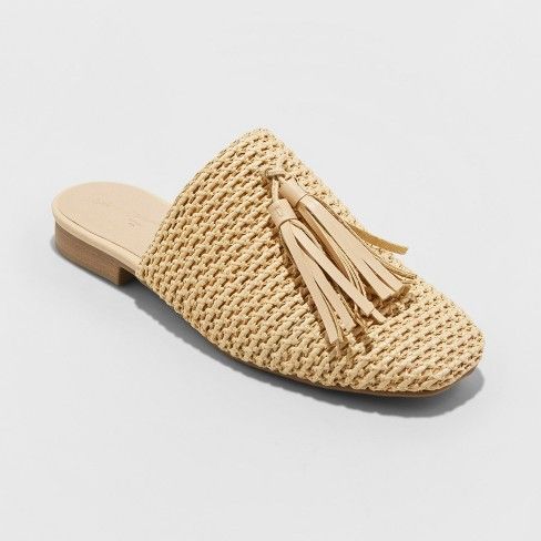 Women's Esther Mules - Universal Thread™ Tan | Target