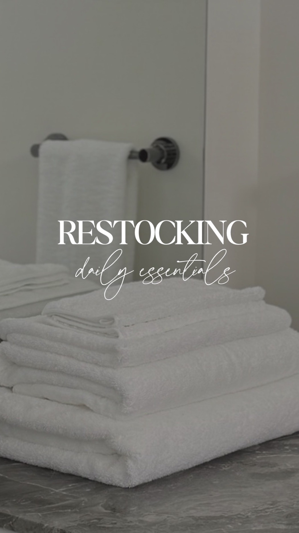 Restock the washroom with me. 🤍

#LTKHome