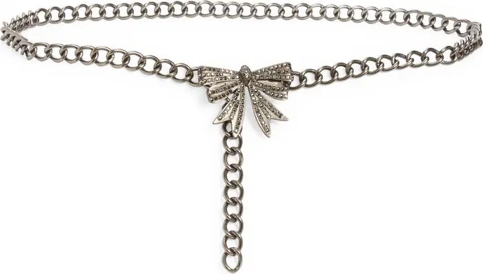 Crystal Bow Chain Belt | Nordstrom