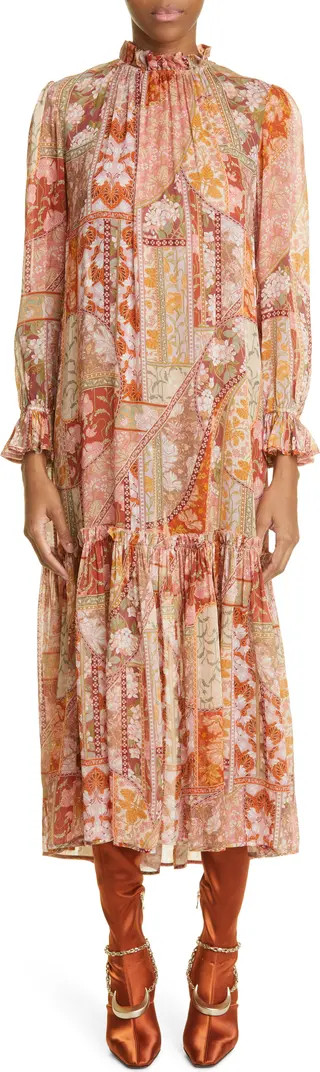 Zimmermann Floral Print Long Sleeve Midi Dress | Nordstrom | Nordstrom