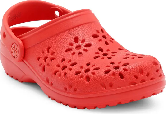 CROCS Kids' Classic Floral Cutout Clog | Nordstromrack | Nordstrom Rack